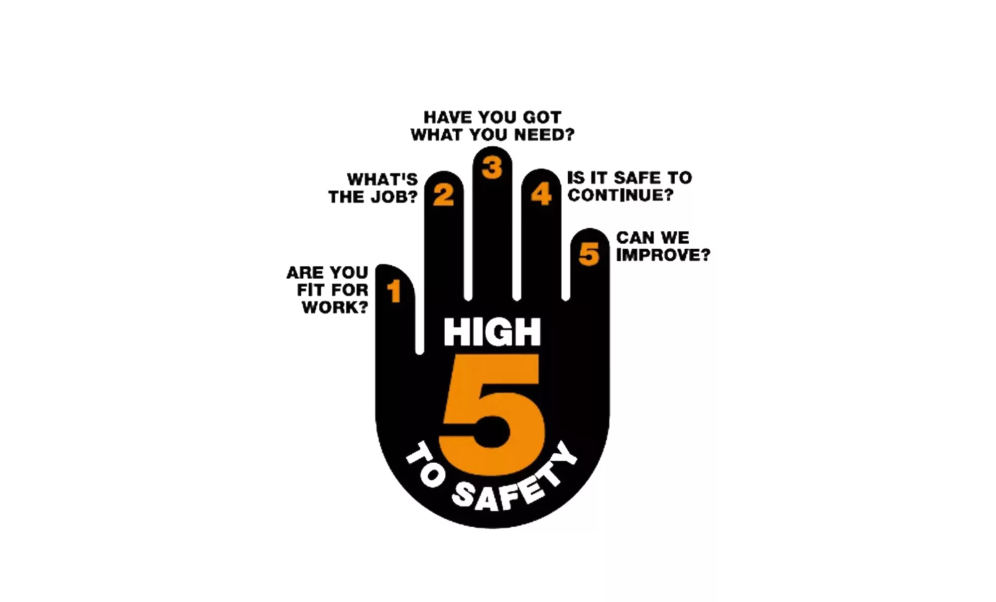 Freightliner High 5 to Safety campaign logo.
